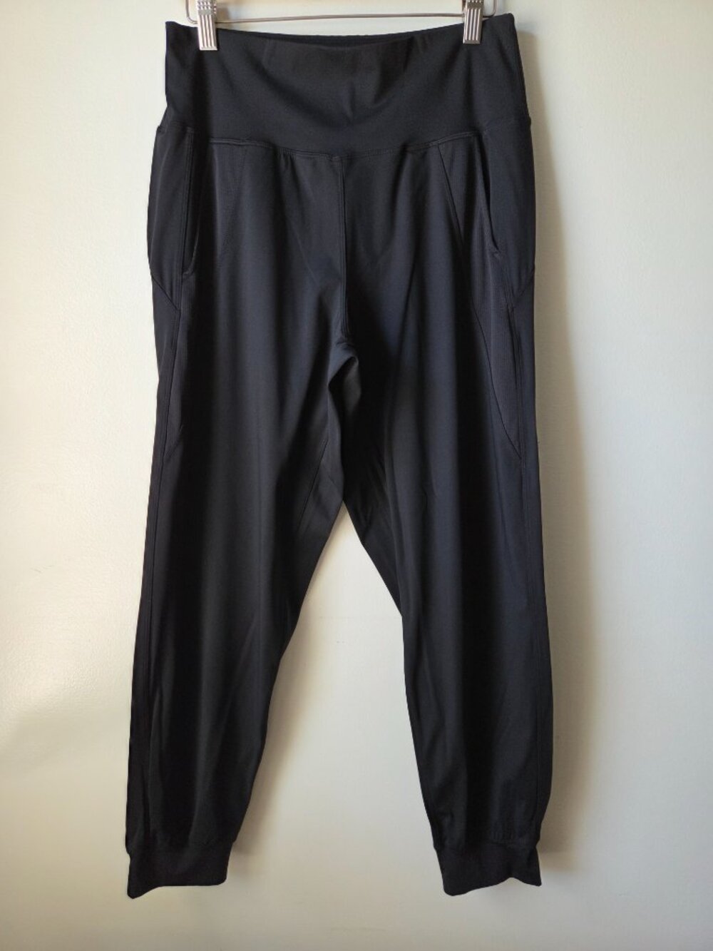 EUC BLACK JOGGERS WIDE WAIST SIZE LARGE